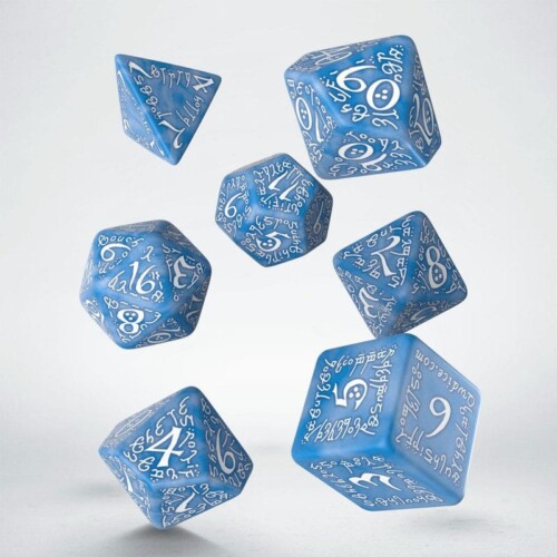 Elven Dice: Elvish Glacier & White Dice Set – Image 2
