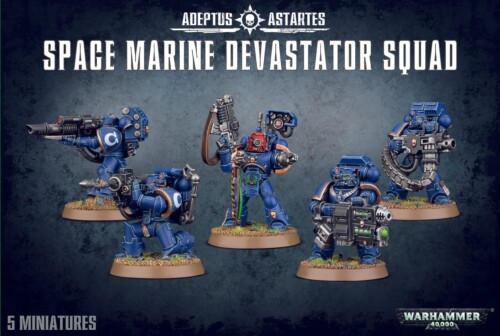 Space Marine devastator squad