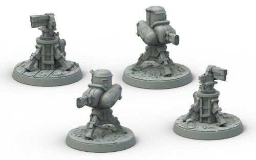 Fallout Wasteland Warfare - Terrain Expansion : Turrets