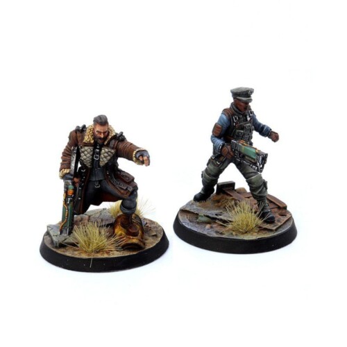 Fallout Wasteland Warfare - Brotherhood of Steel : Elder Maxon and Captain Kells