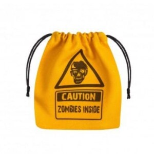 Zombie Yellow & black Dice Bag - sac pour dés