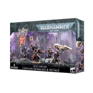 Black Templars: Chapelain Grimaldus et sa suite