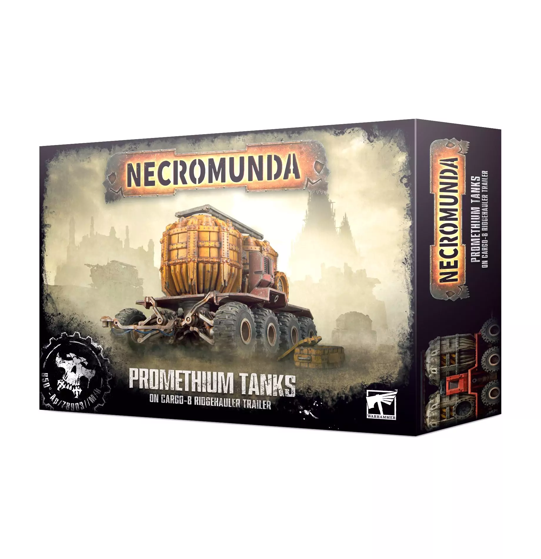 99120599060 necpromethiumtanksoncargo8ridgehaulertrailerstock