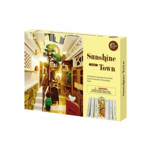livre en kit bookend ville ensoleillée