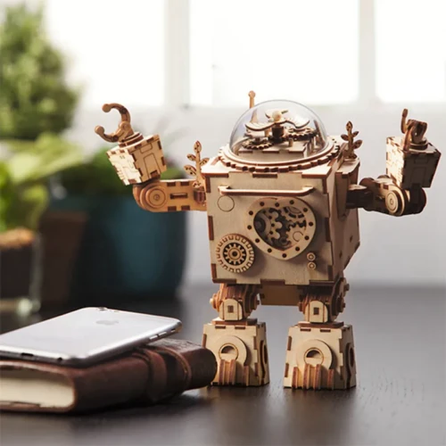 boîte à musique robot steam punk orphée