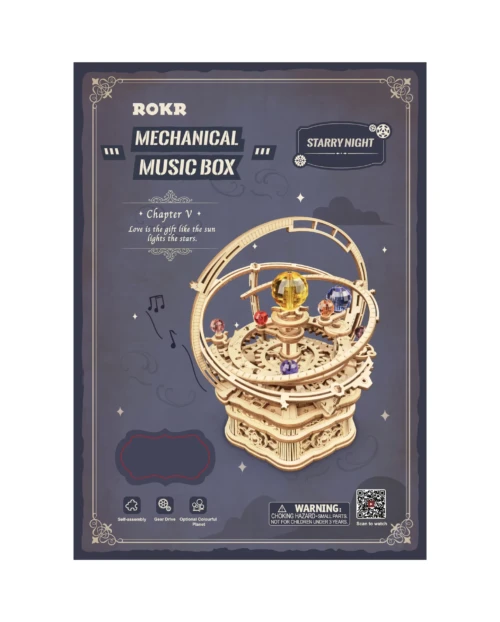 boîte à musique planétarium starry night