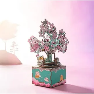 boîte à musique cerisier en fleurs