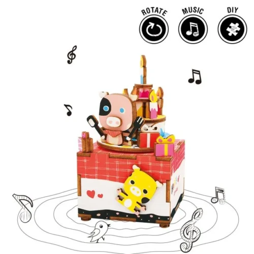boîte à musique gâteau d'anniversaire sweet heart