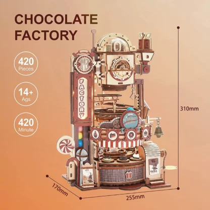circuit à billes l'usine de chocolats chocolate factory