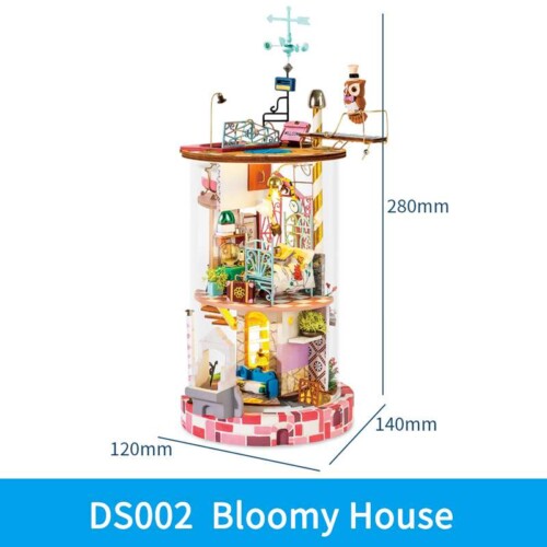 diorama maison fleurie bloomy house