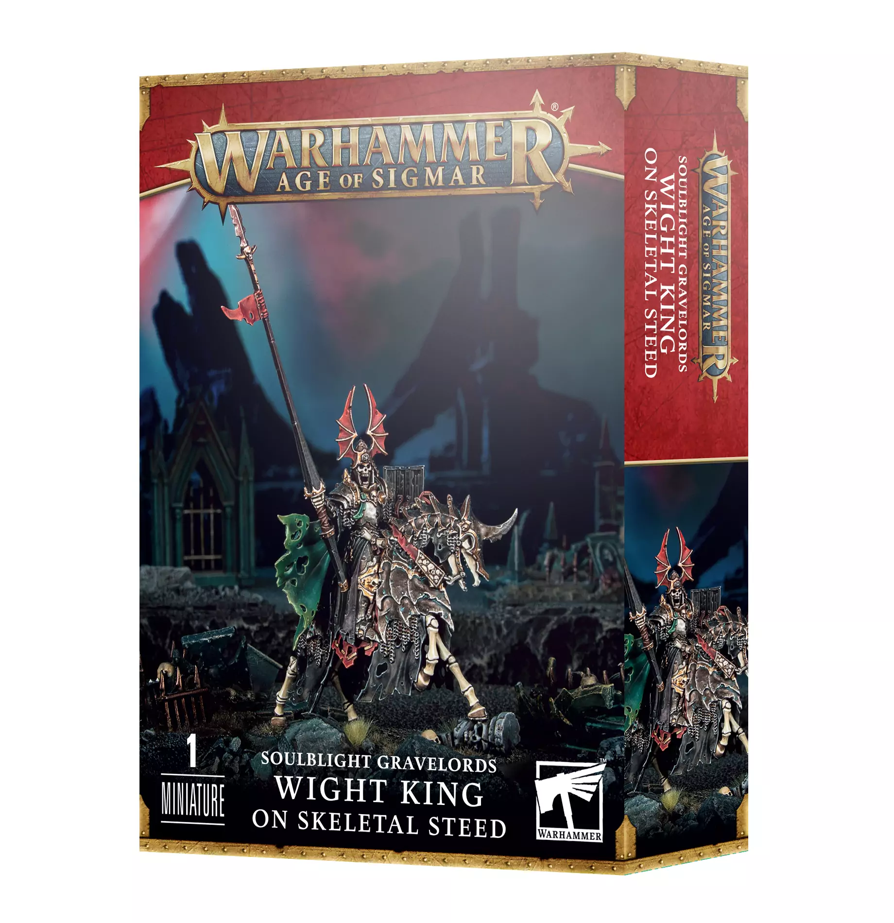 99120207130 soulblight gravelords wight king on skeletal steed